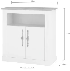 OTTO home Garderoben-Set »Westminster, Garderobe im Landhausstil, Komplettset mit viel Stauraum« 3 Stk. tlg.