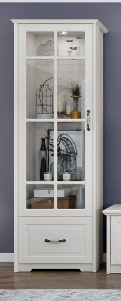 OTTO home Glasvitrine »Evergreen« UV lackiert, Tür mit Sicherheitsglas 4 mm, mit Soft-Close-Funktion