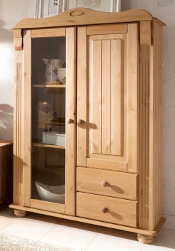 OTTO home Highboard »Adele« Stauraumschrank, 2-türig, Höhe 135 cm, aus massiver Kiefer, FSC®