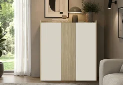 OTTO home Highboard »Highboard ALTEA, Kommode, Schrank, Kredenz« 1 Stk. tlg. Mit 3 Drehtüren, 6 Innenfächern, B.112,5 cm