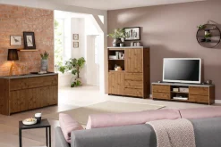 OTTO home Highboard »Maribo« Kommode im modernen Landhaus-Stil, mit Betontopplatte, Breite 140 cm