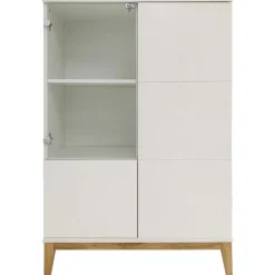 OTTO home Highboard »Maryd« Kommode, Midischrank, m. Glas- u. Holztüren, Einlegeböden, Breite 80cm