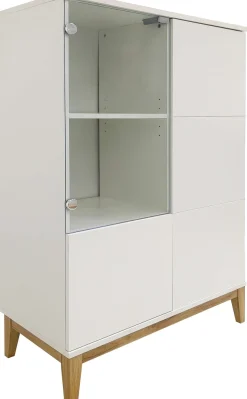 OTTO home Highboard »Maryd« Kommode, Midischrank, m. Glas- u. Holztüren, Einlegeböden, Breite 80cm