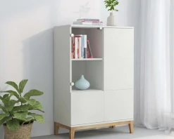 OTTO home Highboard »Maryd« Kommode, Midischrank, m. Glas- u. Holztüren, Einlegeböden, Breite 80cm
