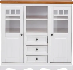 OTTO home Highboard »Melissa« Vitrine, Breite 132 cm