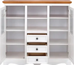 OTTO home Highboard »Melissa« Vitrine, Breite 132 cm