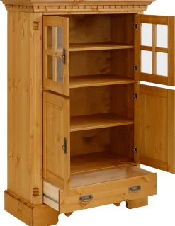 OTTO home Highboard »Milan« Vitrine, Breite 102 cm, Massivholz, FSC®-zertifiziert