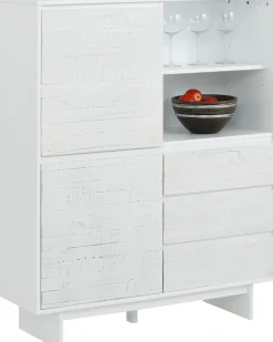 OTTO home Highboard »Morgan Midischrank« Kommode aus massivem Kiefernholz, eingefräste Griffmulden, Höhe 120 cm