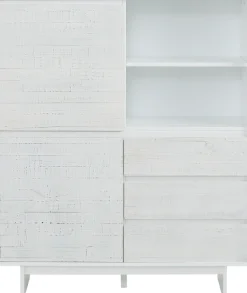 OTTO home Highboard »Morgan Midischrank« Kommode aus massivem Kiefernholz, eingefräste Griffmulden, Höhe 120 cm