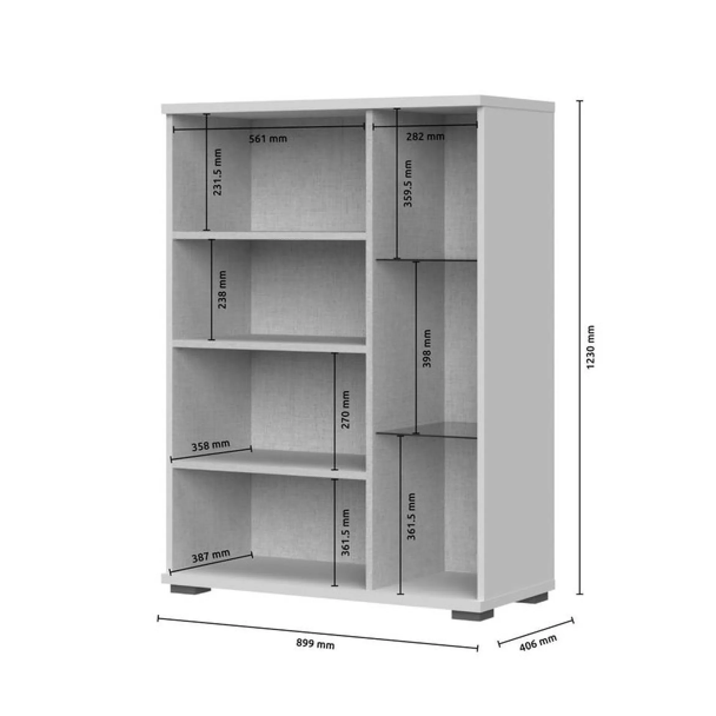 OTTO home Highboard »Opera Sideboard, Kommode, Glastür mit Aluminiumrahmen« UV lackiert, Soft Close Funktion, Höhenverstellbare Füße