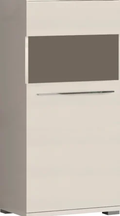 OTTO home Highboard »Piano Vitrine« (H/B/T): 123/60/40,2cm,UV lackiert, Soft-Close Funktion