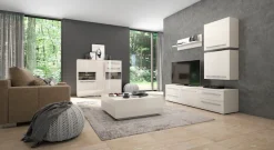 OTTO home Highboard »Piano Vitrine« (H/B/T): 123/60/40,2cm,UV lackiert, Soft-Close Funktion