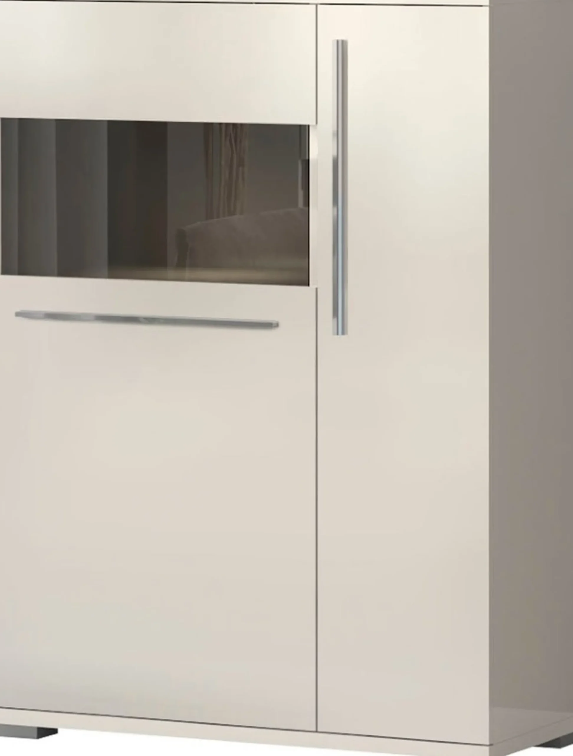OTTO home Highboard »Piano Vitrine« (H/B/T): 123/90/40,2cm,UV lackiert, Soft-Close Funktion