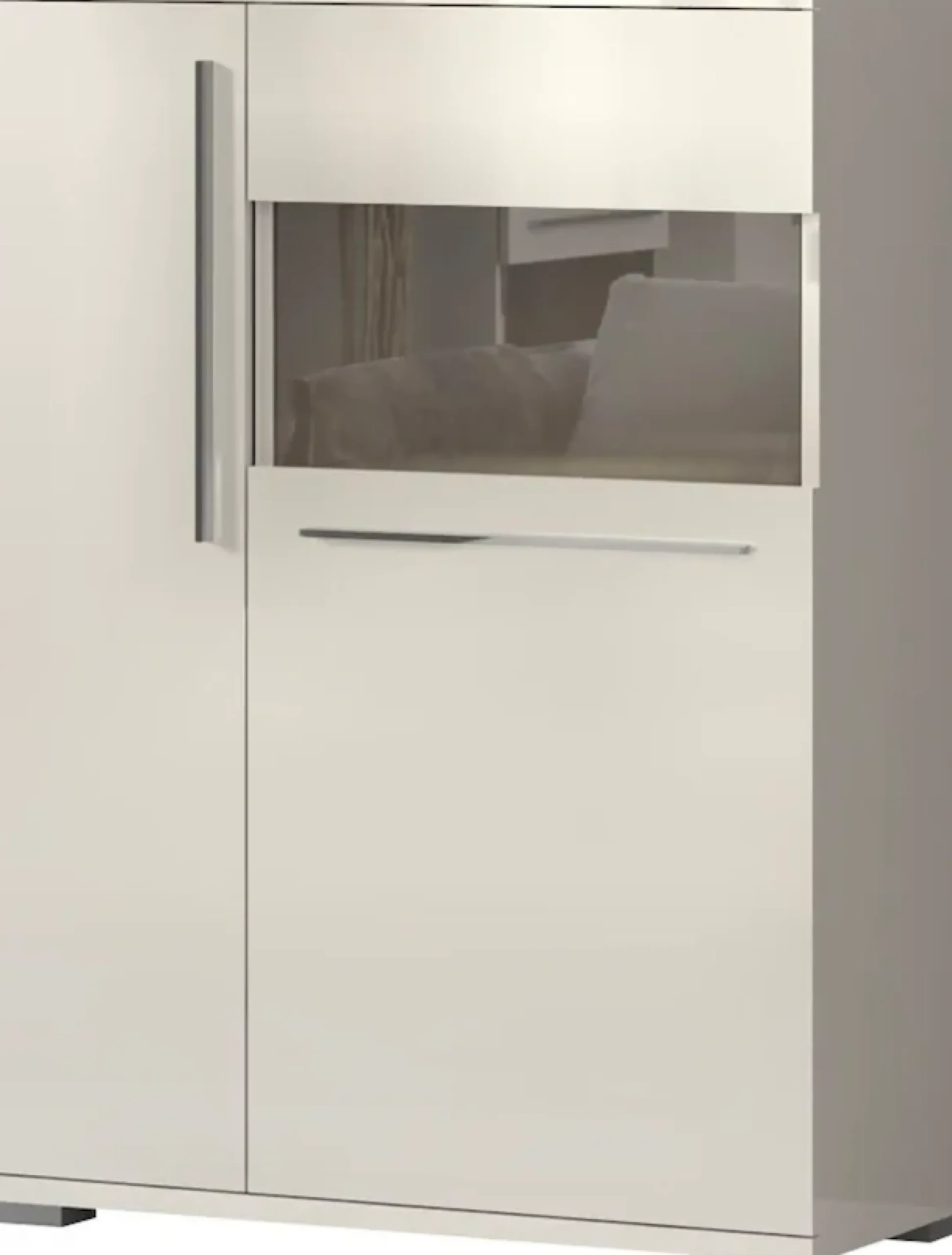 OTTO home Highboard »Piano Vitrine« (H/B/T): 123/90/40,2cm,UV lackiert, Soft-Close Funktion