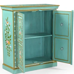OTTO home Highboard »Prem« mit dekorativen Fräsungen, handbemalt, Unika-Möbel, Breite 87 cm