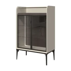 OTTO home Highboard »SofySideboard, Kommode, Anrichte, Schrank« UV lackiert, Soft Close Funktion, Metallgestell in Anthrazit Dekor