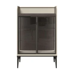 OTTO home Highboard »SofySideboard, Kommode, Anrichte, Schrank« UV lackiert, Soft Close Funktion, Metallgestell in Anthrazit Dekor