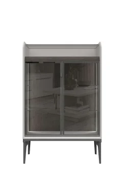 OTTO home Highboard »SofySideboard, Kommode, Anrichte, Schrank« UV lackiert, Soft Close Funktion, Metallgestell in Anthrazit Dekor