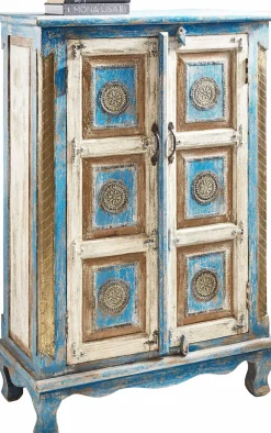 OTTO home Highboard Stauraumschrank, Höhe 120 cm, mit aufwendiger Schnitzerei