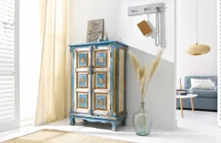 OTTO home Highboard Stauraumschrank, Höhe 120 cm, mit aufwendiger Schnitzerei