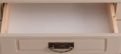 OTTO home Highboard »Vinales, 2 Schubladen, 4 Türen, 3 Einlegeböden, Griffe im Jugendstil« Vitrine, Messinggriffe im Jugendstil