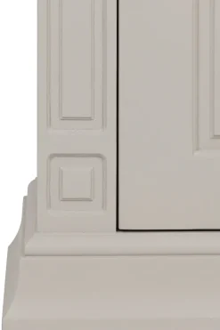 OTTO home Highboard »Vinales, 2 Schubladen, 4 Türen, 3 Einlegeböden, Griffe im Jugendstil« Vitrine, Messinggriffe im Jugendstil
