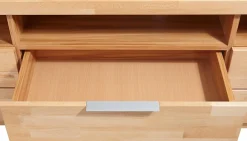 OTTO home Highboard »Zara, 9 Fächer, 6 Schubkästen« B/T/H: 140/40/145, Metallgriffe