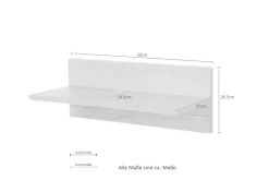 OTTO home Hängeregal »Moid« Wandboard, Breite 50 oder 100 cm