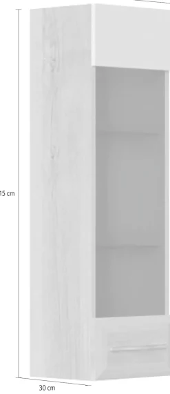 OTTO home Hängevitrine »Gala« (H/B/T): 115/35/30cm,UV lackiert, kratzfest, hochglänzend, mit Beleuchtung