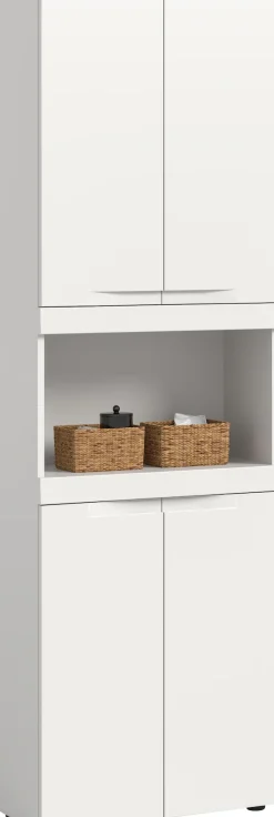 OTTO home Hochschrank »MAOI, Höhe 194 cm, 4 Türen, 1 offenes Fach« Badezimmerschrank, Schrank, Badschrank, Midischrank, Bad, Badezimmer