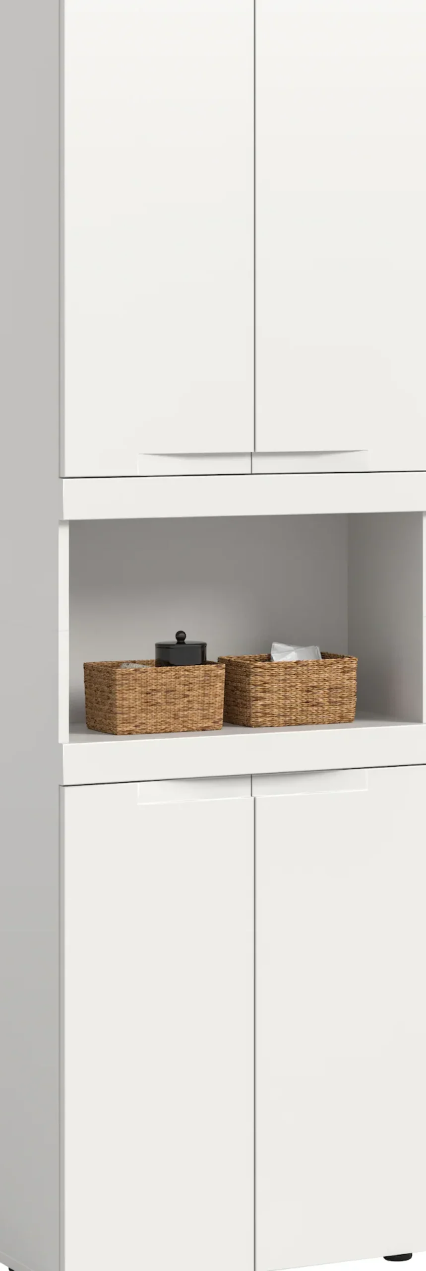 OTTO home Hochschrank »MAOI, Höhe 194 cm, 4 Türen, 1 offenes Fach« Badezimmerschrank, Schrank, Badschrank, Midischrank, Bad, Badezimmer