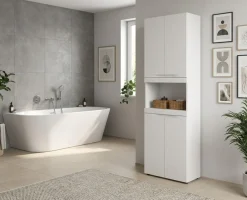 OTTO home Hochschrank »MAOI, Höhe 194 cm, 4 Türen, 1 offenes Fach« Badezimmerschrank, Schrank, Badschrank, Midischrank, Bad, Badezimmer