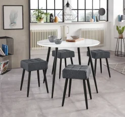OTTO home Hocker »Louise« 1 Stk. tlg. quadratische Sitzfläche in 32 cm
