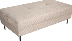 OTTO home Hocker »Summer B: 142cm, in Cord & Struktur erhältlich« schwarze Metallfüße