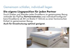 OTTO home Hybridschaum-Matratze »Flipper, 90x200 cm, 140x200 cm & mehr, langlebige Qualität (RG 39)« 19 cm hoch Raumgewicht: 39 kg/m³ 1 Stk. tlg. besondere, ergonomische Schulterzone, H2+3/H3+4/H4+H5, Wendematratze
