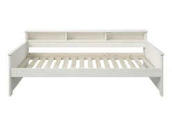OTTO home Jugendbett »KERO, Daybed, Stauraumbett, platzsparend, Stauraum, 90x200cm« zertifiziertes Massivholz, mit Ablagefächern, Schublade optional