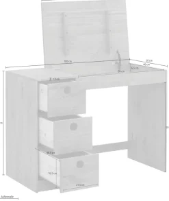 OTTO home Jugendzimmer-Set »Alpi« Spar-Set, 2 Stk. tlg. Hochbett und Schreibtisch mit Stauraum, perfekt für kleine Räume
