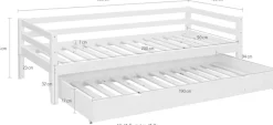 OTTO home Jugendzimmer-Set »Alpi« Spar-Set, 3 Stk. tlg. Daybed, Schreibtisch mit Stauraum und Kleiderschrank in Hausoptik
