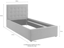 OTTO home Jugendzimmer-Set »Hamar-Binz« Set, 2 Stk. tlg. Polsterbett und Kleiderschrank