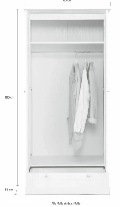 OTTO home Jugendzimmer-Set »Hamar-Binz« Set, 2 Stk. tlg. Polsterbett und Kleiderschrank