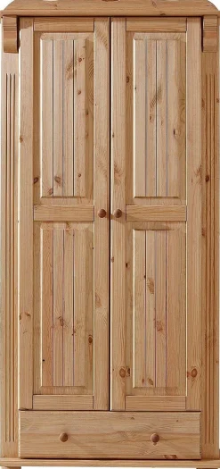 OTTO home Kleiderschrank »Adele« aus massiver Kiefer, Landhausstil