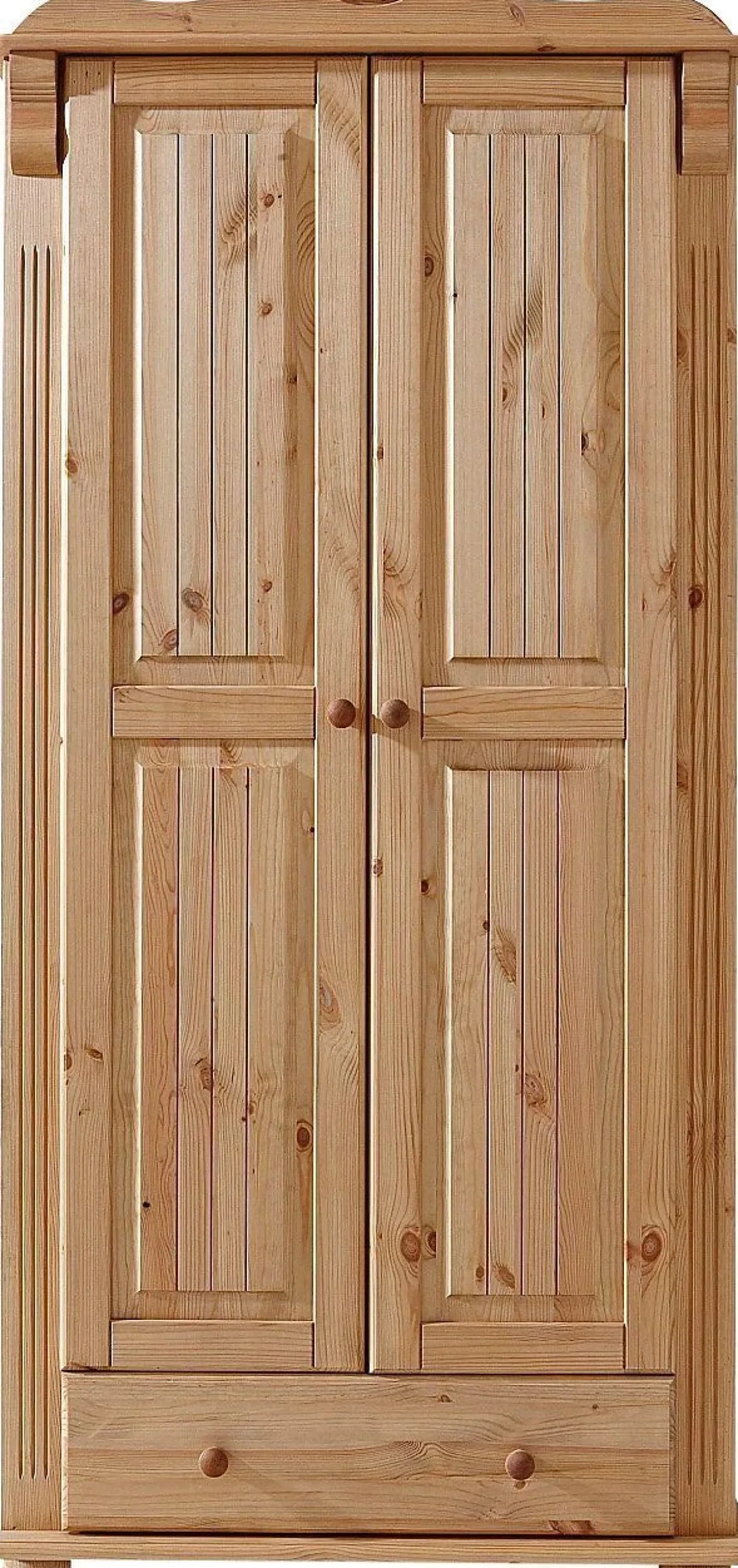 OTTO home Kleiderschrank »Adele« aus massiver Kiefer, Landhausstil