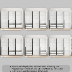 OTTO home Kleiderschrank »Annor Schlafzimmerschrank Breite 242cm hochglanz Schrank Garderobe« Drehtürenschrank mit perfekter Innenausstattung - elegante Türgriffe