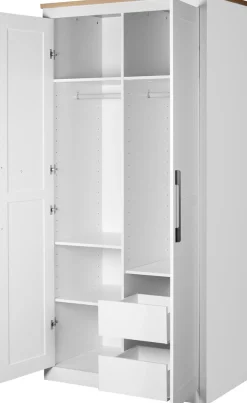 OTTO home Kleiderschrank »Büsum Schlafzimmer Schrank« stabile robuste Bauweise mit optimaler Aufteilung,Schlafzimmerschrank Landhaus Design Garderobe Schrank Bestseller