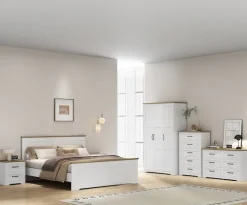 OTTO home Kleiderschrank »Emmilia Schrank Schlafzimmerschrank im Landhaus Design« Mit vielen Einlegeböden und Softclose,Landhaus Schrank mit3 Türen Breite 120,4 cm, Höhe 2m