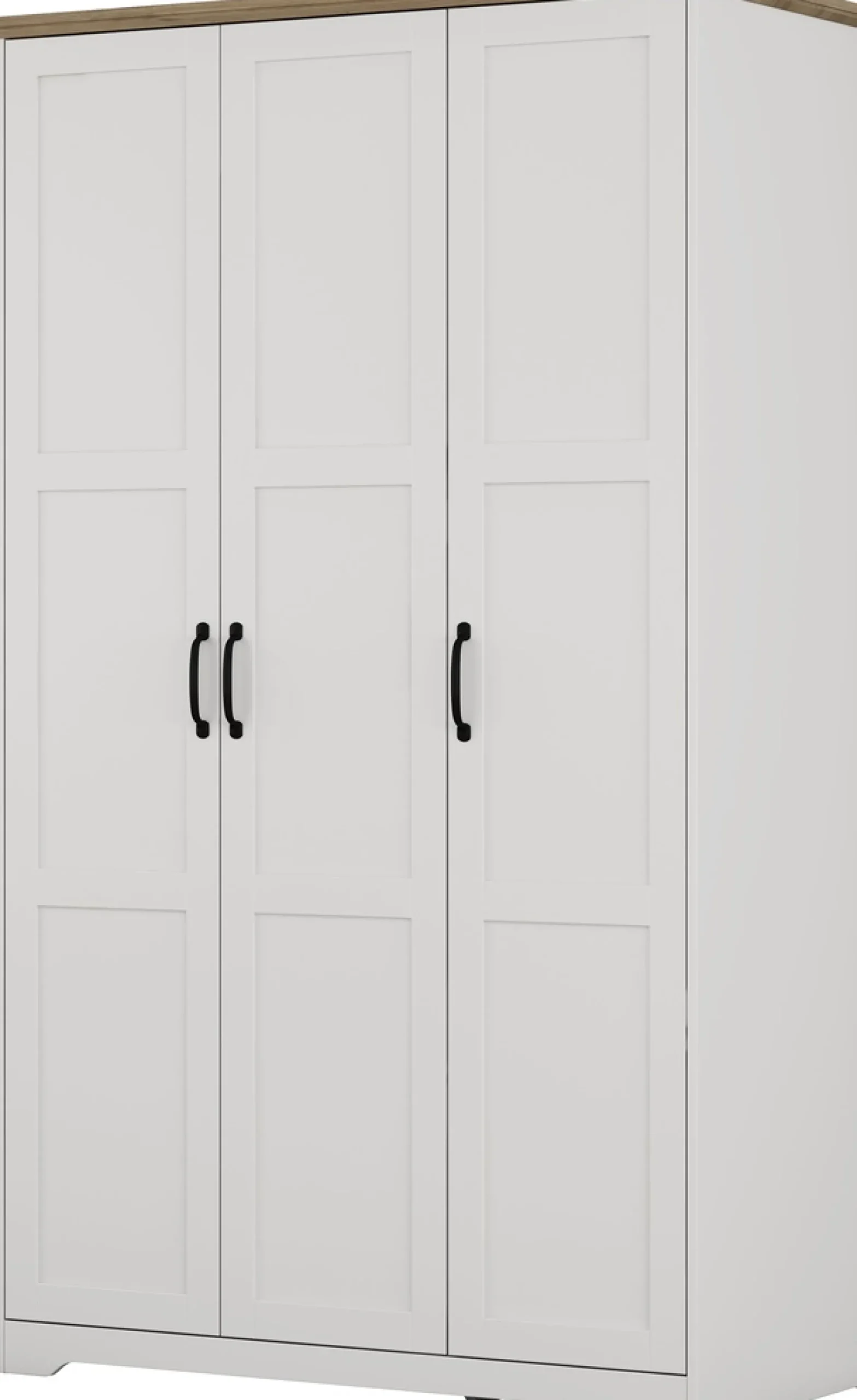 OTTO home Kleiderschrank »Emmilia Schrank Schlafzimmerschrank im Landhaus Design« Mit vielen Einlegeböden und Softclose,Landhaus Schrank mit3 Türen Breite 120,4 cm, Höhe 2m