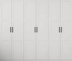 OTTO home Kleiderschrank »Emmilia Schrank Schlafzimmerschrank im Landhaus Design« Mit vielen Einlegeböden und Softclose,Landhaus Schrank mit6 Türen Breite 226,5cm Höhe 2m