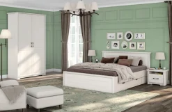 OTTO home Kleiderschrank »Evergreen, wahlweise in 3 Breiten, Höhe 224cm!« besonders dekorierter Metallgriff, Kasettenoptik in der Front,im klassischen Landhausstil,FSC-zertifiziert,hochwertige UV Lackierung