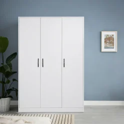 OTTO home Kleiderschrank »Hamburg platzsparend in moderner Optik, FSC zertifiziert« Moderne Optik in weiß, robuste Verarbeitung für den Alltag