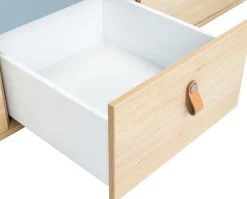 OTTO home Kleiderschrank »Hennix skandinavisches Spitzdach-Design mit Soft-Close, viel Stauraum« H/B/T ca. 200/150/51cm,3 Schubladen, Made in Germany, variable Einlegeböden